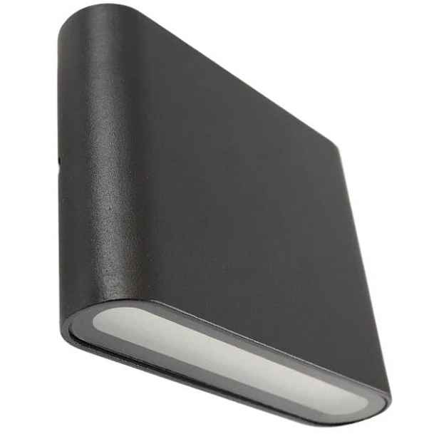 Led Nástěnná Lampa Obousměrná Venkovní Nástěnná Lampa Černá Voděodolná 6W