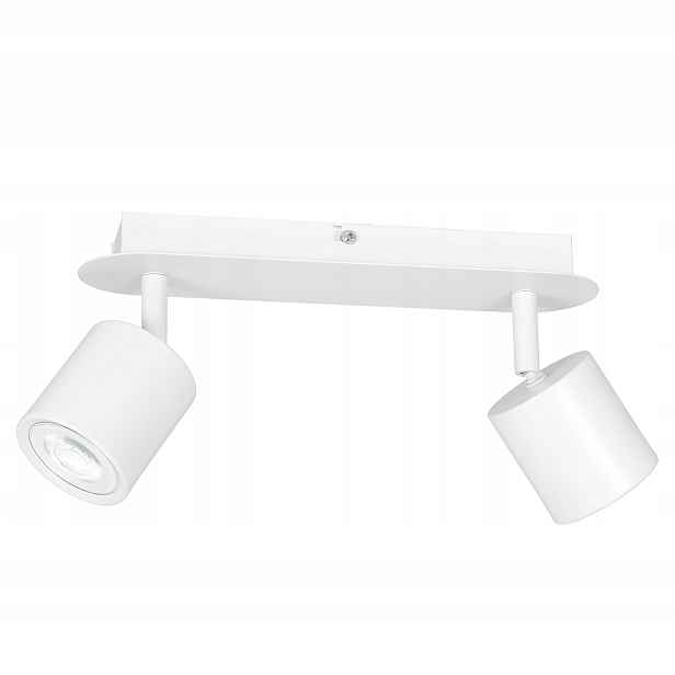 Luminex Demia stropní lišta 2xGU10 8W bílá matná, pohyblivé spoty