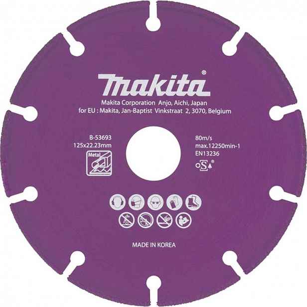 Makita - Diamantový řezný kotouč na kov 125x22,2 mm B-53693