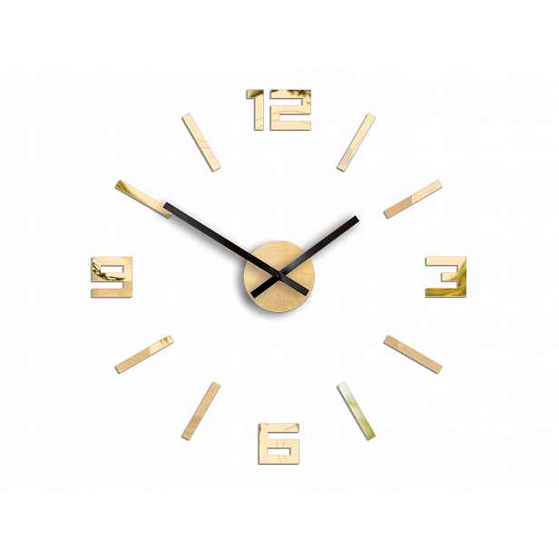 Nástěnné hodiny ModernClock Arabic Zlaté zrcadlo 50