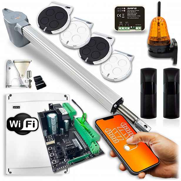 Pohon Pro Jednokřídlou Bránu 3,5m Wifi Tuya Automat Safe 1xlampa 4xpilot