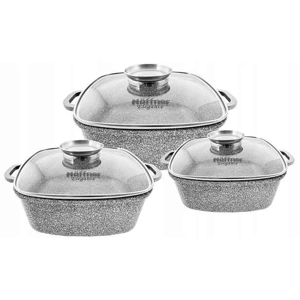Sada hrnců Hoffner Elegance Nerezová ocel 6 ks HF-7767