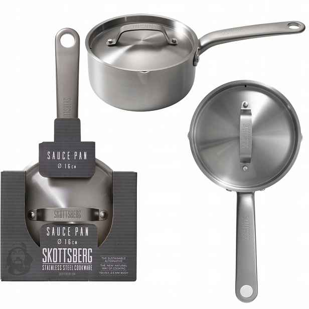 Skottsberg Stainless Steel Rendlík z nerezové oceli s víkem 16 cm