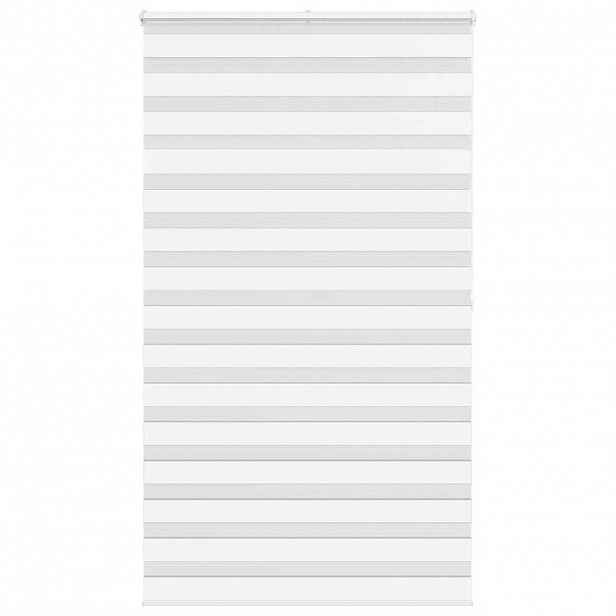 vidaXL Zebra roleta bílá 120x200 cm šířka látky 115,9 cm polyester