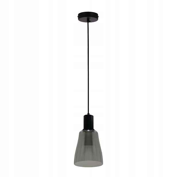 Candellux Udin závěsná lampa 1xGU10 černá šedá skleněná lampa IP20