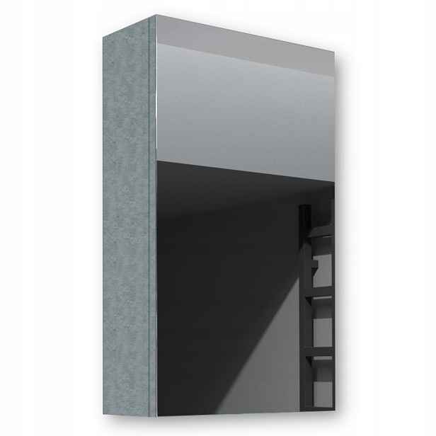 Dřevěná skříňka 40x70 Led zrcadlo Ares Beton