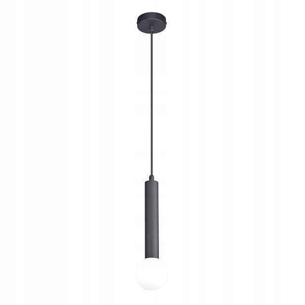 Italux Závěsná lampa Filano Černá Led G9 5W Kovové Sklo IP20