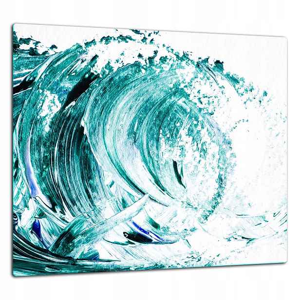 Skleněná Ochranná Deska Panel Lepidlo 65x60 Fala