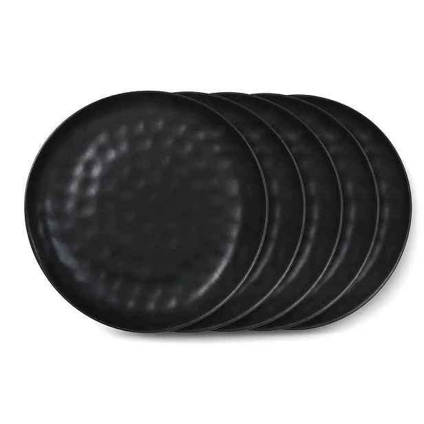 Obědové talíře 28,5 cm Sada 6 ks Keramické Černé Ombre Black