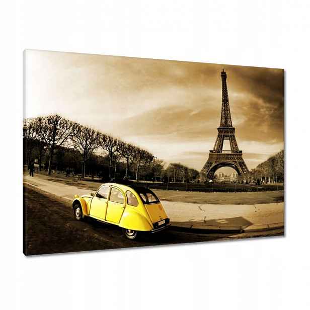 Obrazy 100x70 Žlutá kachna Citroen 2CV