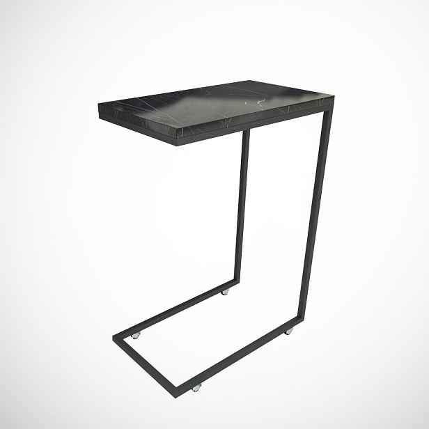 Odkládací stolek Callen Black Marble