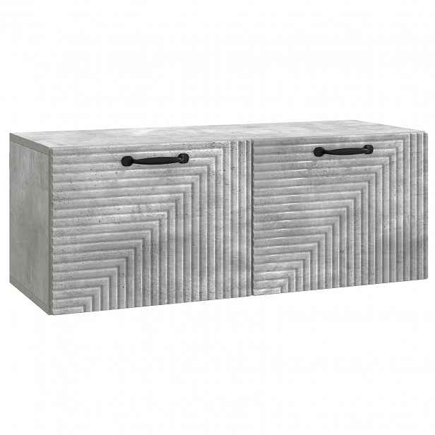 vidaXL Nástěnná TV skříň Nástěnný Betonově šedá 78,5 x 31 x 30 cm