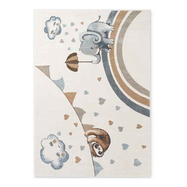 Krémový dětský koberec 120x170 cm Walk like an Elephant Rainy Party – Villeroy&Boch