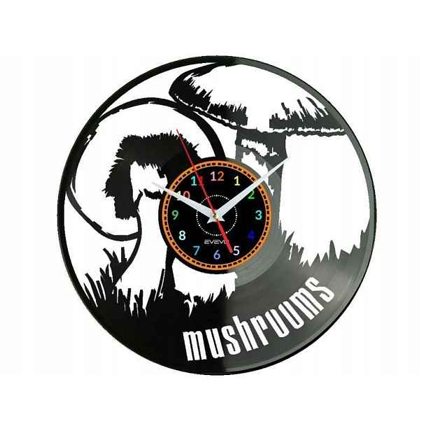 Muchomůrky Houby Nápad na Dárek Nástěnná Dekorace z vinylové desky