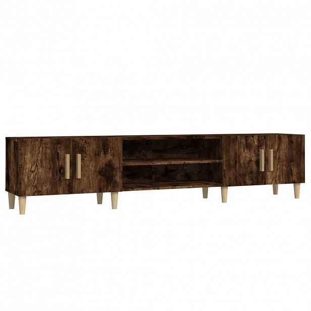 vidaXL TV skříňka kouřový dub 180 x 31,5 x 40 cm kompozitní dřevo