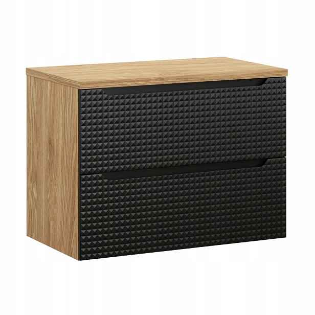 Zestaw meblowy 80cm z blatem Luxor Black