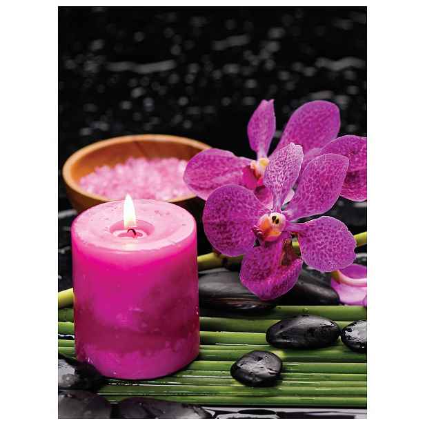 Fototapeta Orchideje Spa relaxace Růže Černá zeleň vinylová 184x254 lepidlo
