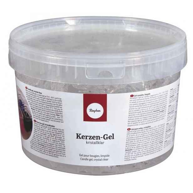 Gel na svíčky Rayher Hobby 3130300 průhledný, plechovka 2 kg, krystalický