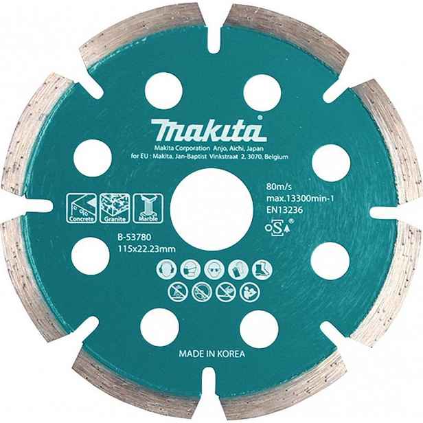 Makita - Diamantový řezný kotouč tvrdé materiály 115x22,2 mm B-53780