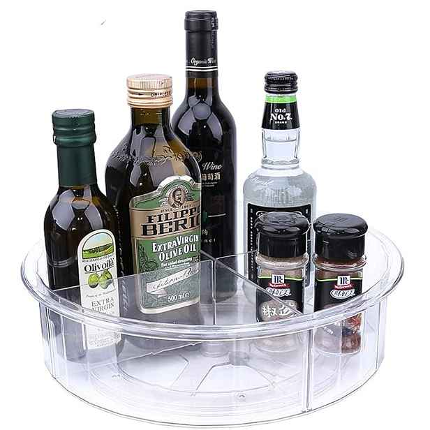 Otočný organizér XXL - LAZY SUSAN Orion - s přepážkami pr. 30cm