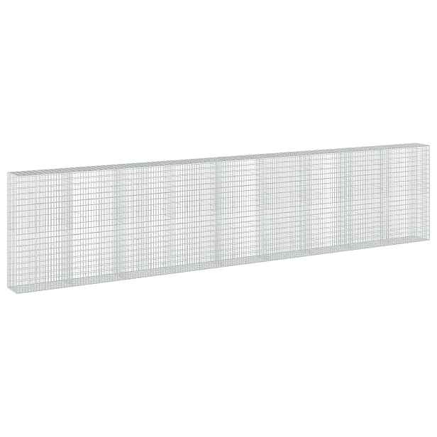 vidaXL Gabion s drátem 3,5 mm a síťkou 5x10 cm 900x50x200 cm