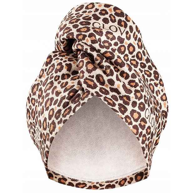 Glov Wrap Soft Turban Na Vlasy Cheetah