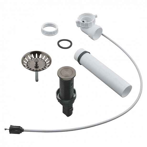Grohe - Odtoková souprava pro dřez, kartáčovaný Hard Graphite 40986AL0