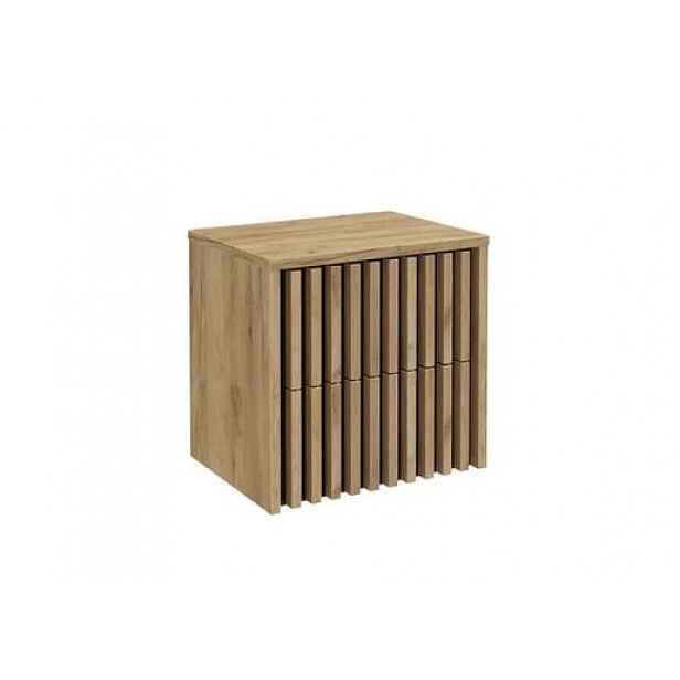 Koupelnová skříňka s krycí deskou SAT Delano 60x56x45 cm dub mat DELANO60ZDCDE