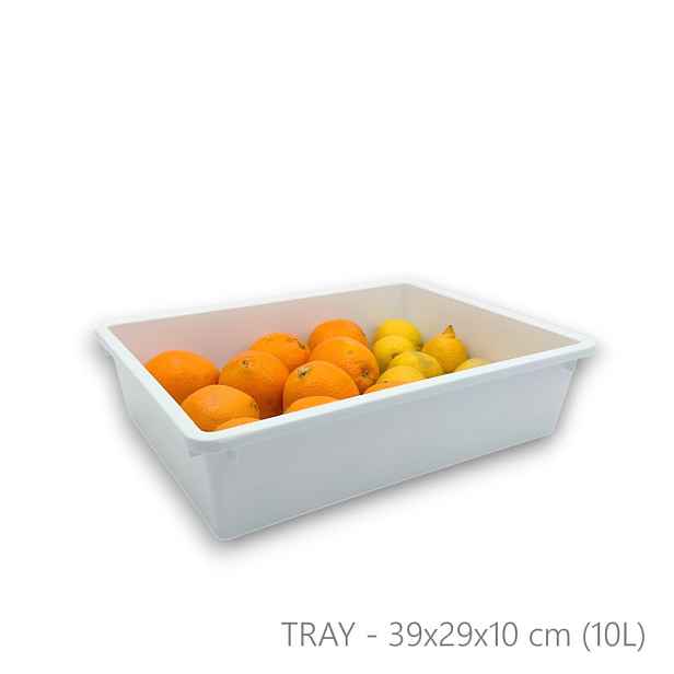 usporadejto.cz Organizér, úložný box do spíží, šuplíků, TRAY - 39 x 29 x 10cm (10l), bílá