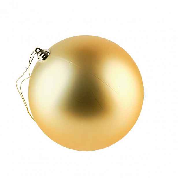 Velká vánoční koule 20 cm, šampaň, matná, UV