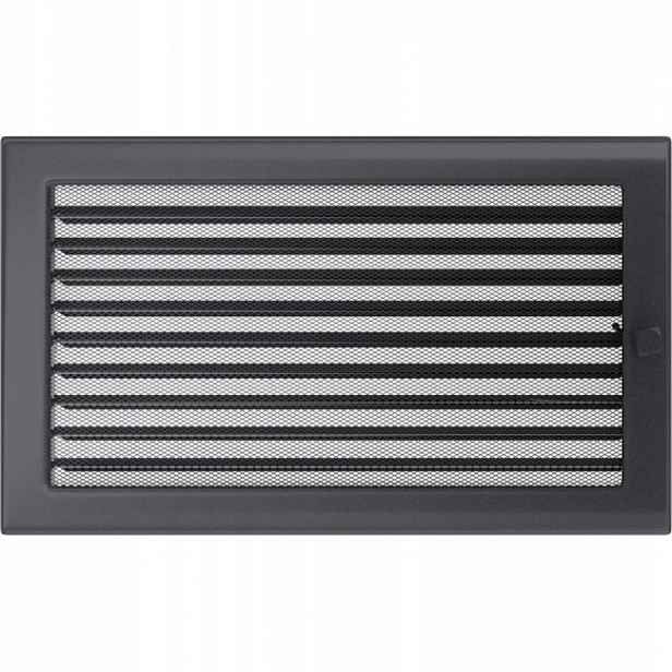 Ventilační krbová mřížka 22x37 Grafit Žaluzie