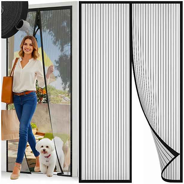 Moskytiéra Dveře Magnetická Závěs Na Balkonové Okno 110x220 Magnet Komár