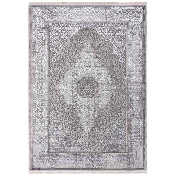 Koberec do obývacího pokoje béžový 120x170 cm vintage klasický měkký pro alergiky