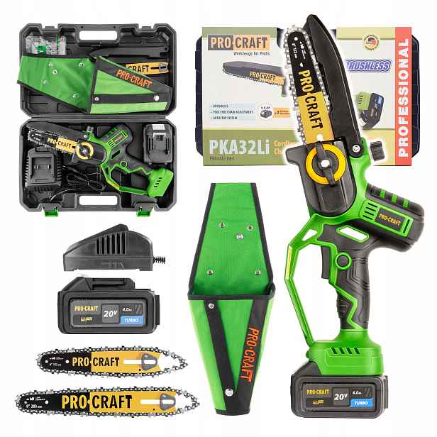 Aku ruční pilka s pouzdrem Procraft PKA32Li-P, 203mm li