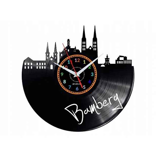 Bamberg Dárek Originální dekorace do domu Hodiny z vinylové desky
