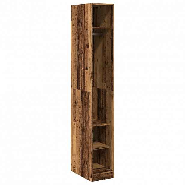 vidaXL Šatní skříň old wood 30 x 50 x 200 cm kompozitní dřevo