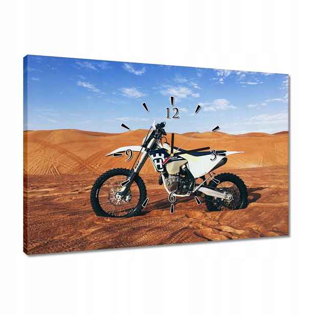 60x40 Motokrosové hodiny v poušti