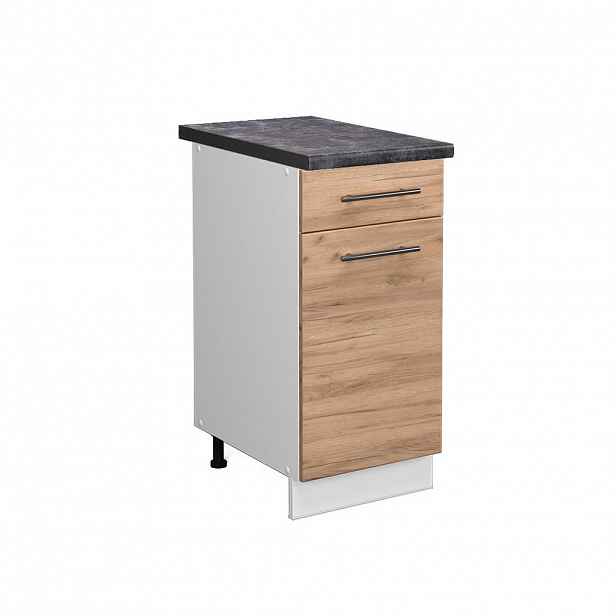 Vicco SPODNÍ SKŘÍŇKA KUCHYŇSKÉ LINKY Fame-Line Zlatý mocný dub 40 cm , PD Antracit