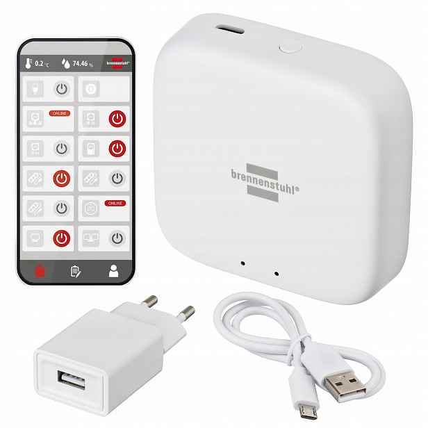 Brennenstuhl Connect Zigbee Gateway Gwy Cz 01 Centrální jednotka Smart Home ZigBee