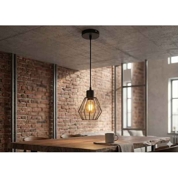 Euro-Lamp Závěsná lampa Diamo 1 černá 1X60W Výrobce