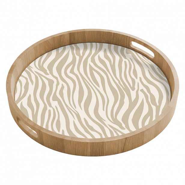 OnlyWow SERVÍROVACÍ PODNOS Zebra - vzor - béžová 50x50 cm