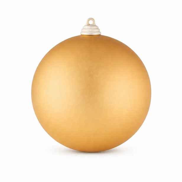 Velká vánoční koule 20 cm, zlatá, matná, UV