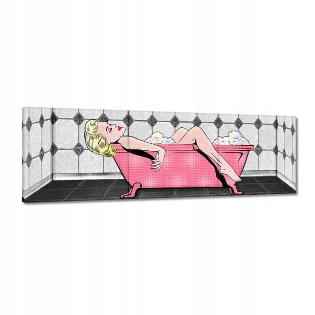 Obrazy 120x40 Marylin Monroe ve vaně