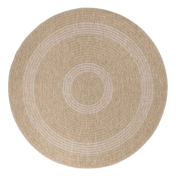 Béžový kulatý venkovní koberec ø 80 cm Comilla – Ayyildiz Carpets