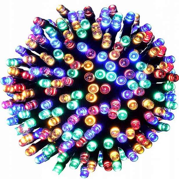 Dekorativní Vánoční Světla 200 Led Plast 20 M Vícebarevná