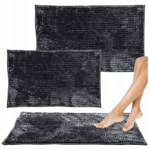 Koupelnový Koberec Komplet 2EL 40x60 cm 50x80 cm Měkký Protiskluzový