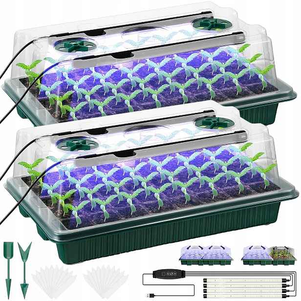 Led Lampa Pro Pěstování Rostlin Full Spectrum Stimuluje Růst Rostlin 4 Led Diody