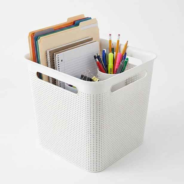 Rotho Úložný box s madly BRISEN 18l, 29x29x29cm, bílý
