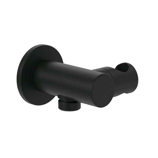 Villeroy & Boch Universal Showers - Nástěnné kolínko s držákem, matná černá TVC000462000K5