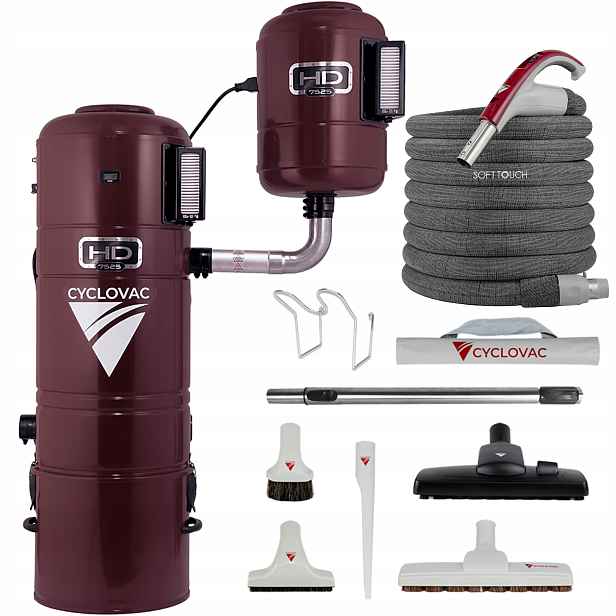 Centrální vysavač Cyclovac HD7525 sada Modern Pro 9 m až 25 zásuvek